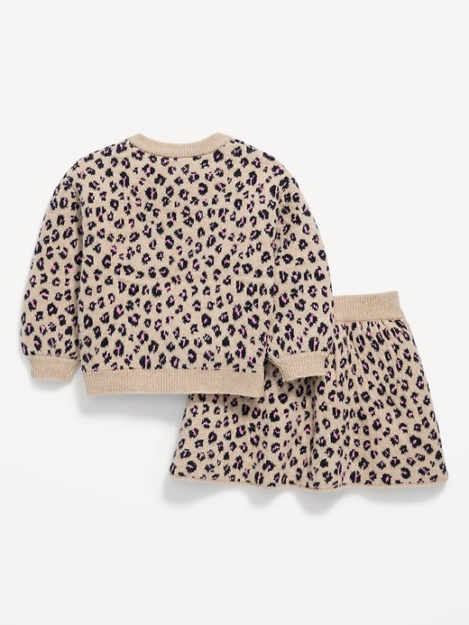 Image number 3 showing, SoSoft Cardigan Sweater and Skirt Set for Toddler Girls