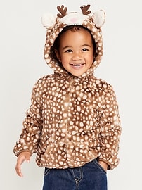 Image number 1 showing, Critter Hooded Jacket for Toddler Girls