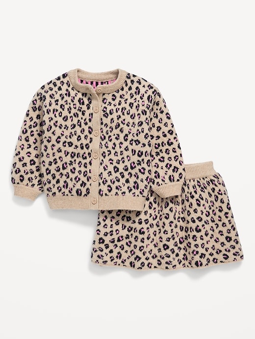Image number 2 showing, SoSoft Cardigan Sweater and Skirt Set for Toddler Girls