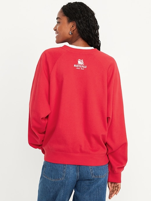 Image number 2 showing, SoComfy Oversized Graphic Raglan Sweatshirt