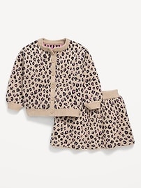 Image number 2 showing, SoSoft Cardigan Sweater and Skirt Set for Toddler Girls