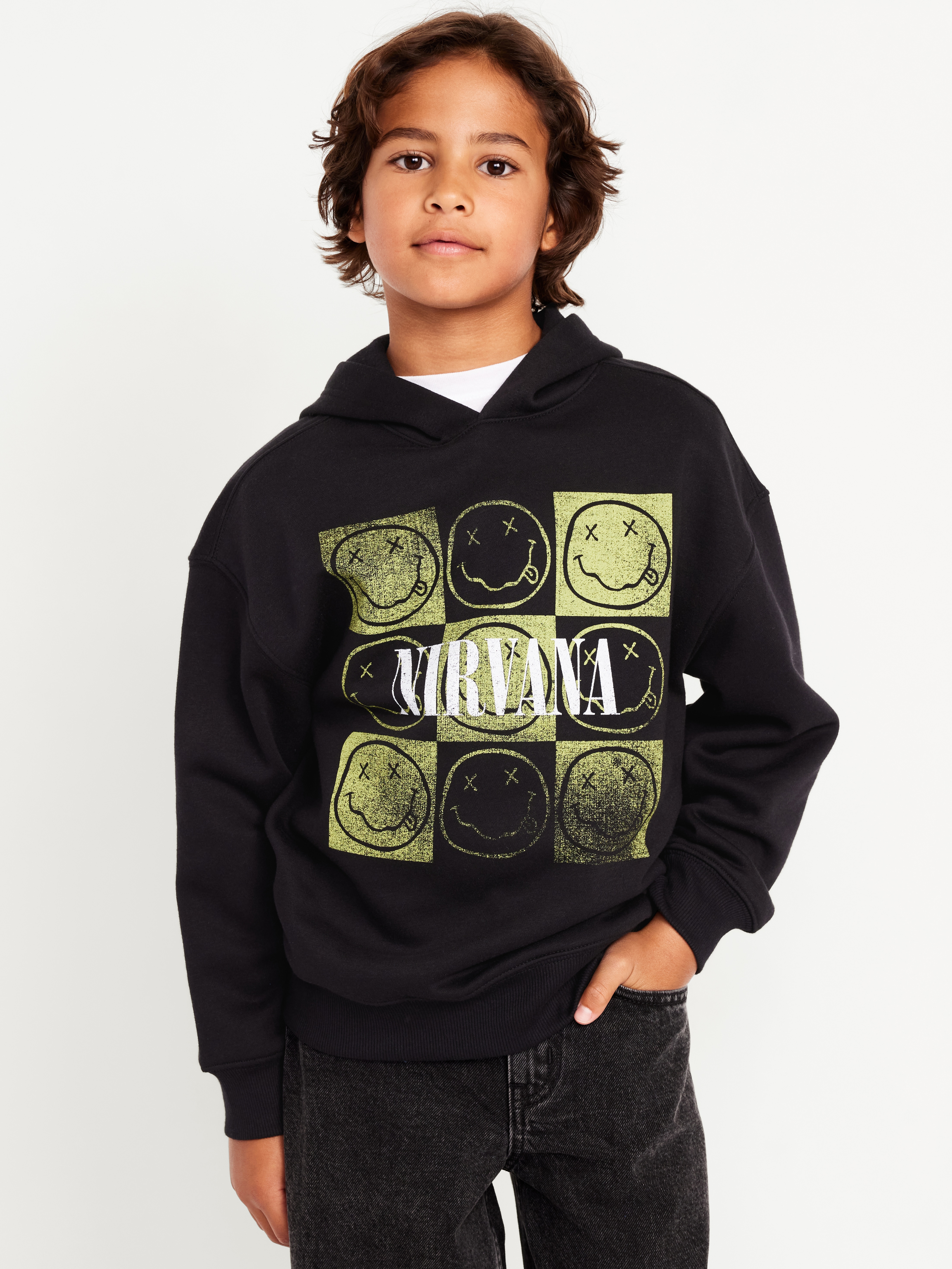 Nirvana™ Oversized Gender-Neutral Hoodie for Kids | Old Navy