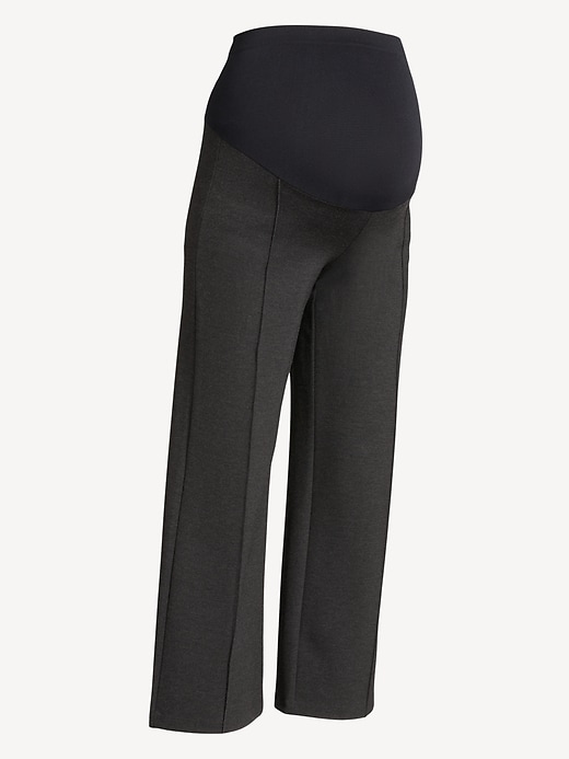 Image number 1 showing, Maternity Full-Panel Stevie Straight Pants