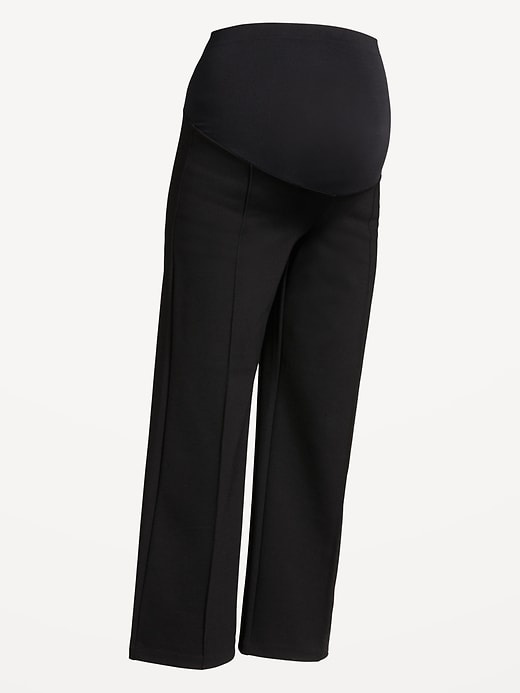 Image number 4 showing, Maternity Full-Panel Stevie Straight Pants