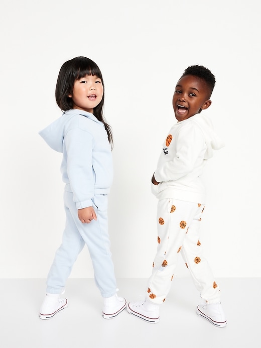 Favorite Fleece Oversized Embroidered Zip Hoodie for Toddler Boys