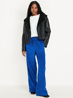 High-Waisted Pull-On Corduroy Pants - image 3
