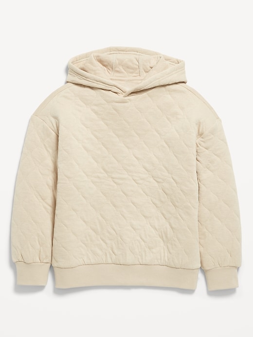 Image number 1 showing, Oversized Quilted Hoodie for Boys