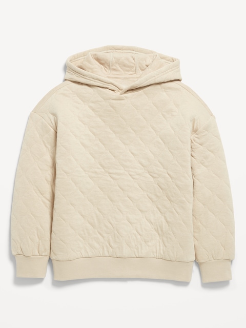 Oversized Quilted Hoodie for Boys