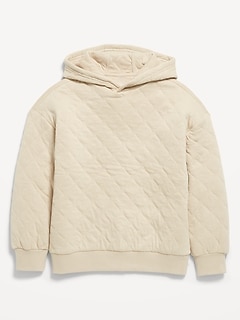 Oversized Quilted Hoodie for Boys