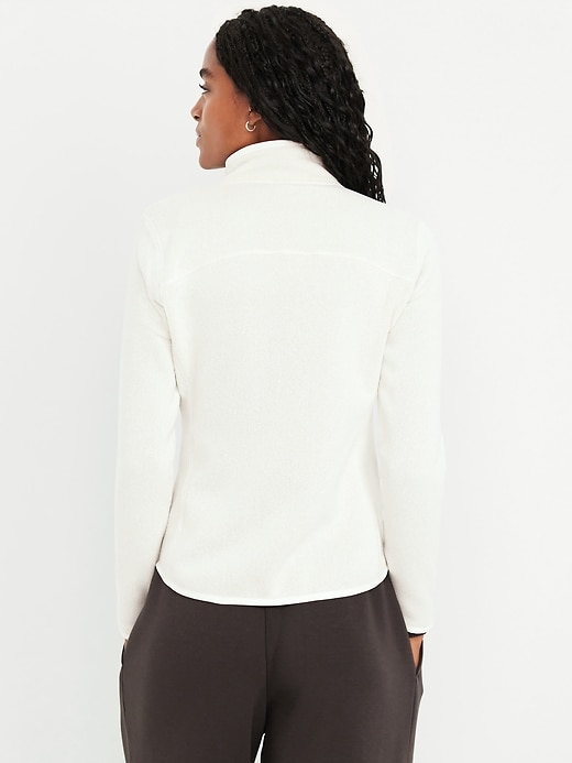Image number 2 showing, Sweater-Knit Fleece Zip Jacket