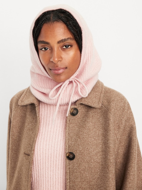 Rib-Knit Balaclava - Bubblegum Pink