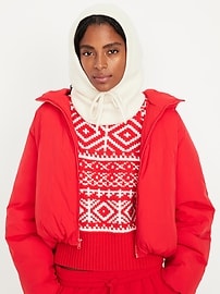 Image number 1 showing, Rib-Knit Balaclava