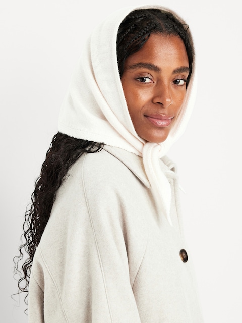 Rib-Knit Neck Scarf - Creme De La Creme
