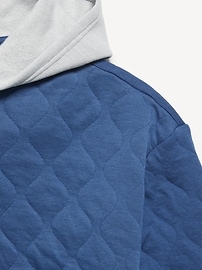 Image number 4 showing, Oversized Quilted Fleece Hoodie for Boys
