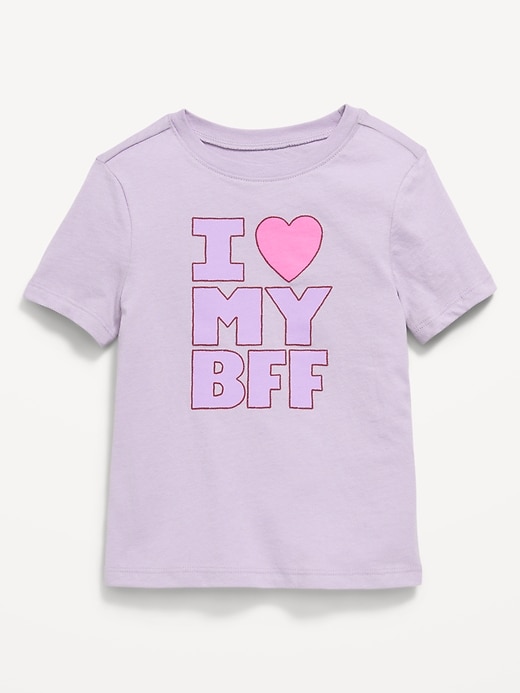 Image number 1 showing, Short-Sleeve Graphic T-Shirt for Toddler Girls