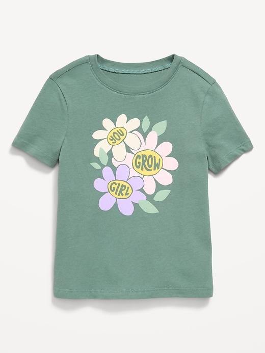Image number 1 showing, Short-Sleeve Graphic T-Shirt for Toddler Girls