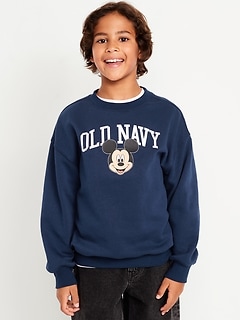 Disney© Oversized Gender-Neutral Logo-Graphic Sweatshirt for Kids