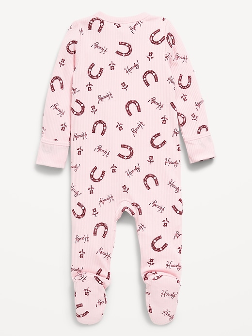 Image number 2 showing, Ribbed 2-Way-Zip Sleep & Play Footed One-Piece for Baby