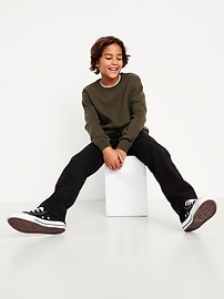 Image number 2 showing, Straight-Leg Built-In Flex Black Jeans for Boys