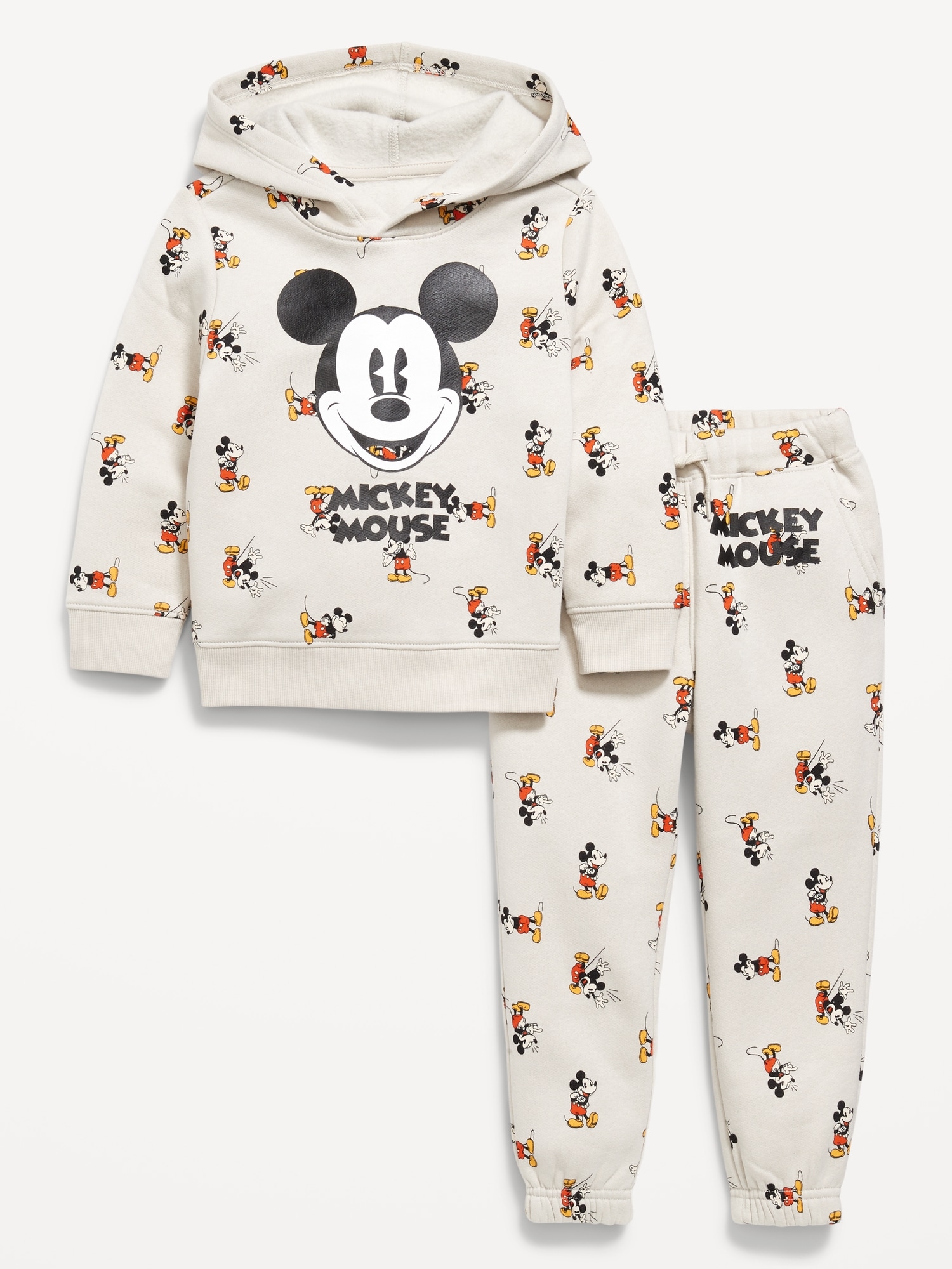 Disney© Mickey Unisex Graphic Pullover Hoodie and Joggers Set for Toddler