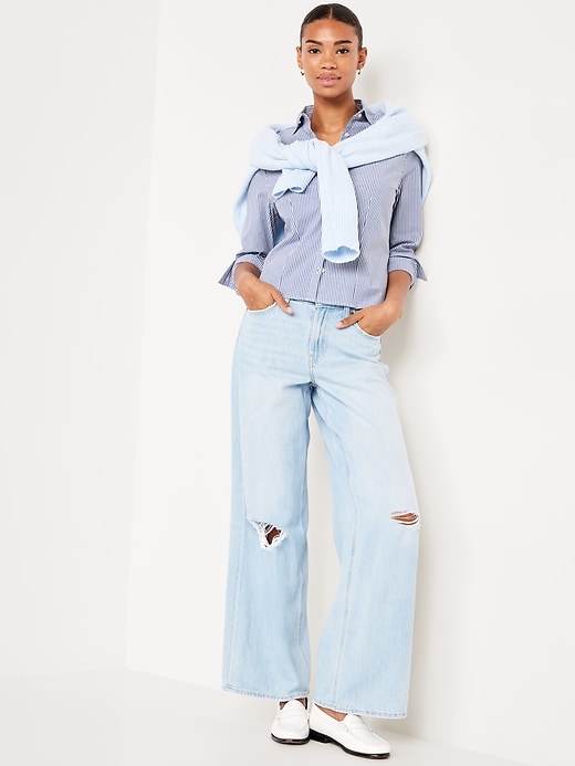 Image number 3 showing, Slim Button-Down Striped Shirt