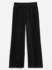 Image number 2 showing, Extra High-Waisted Microfleece Wide-Leg Pants