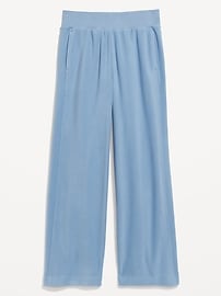 Image number 1 showing, Extra High-Waisted Microfleece Wide-Leg Pants