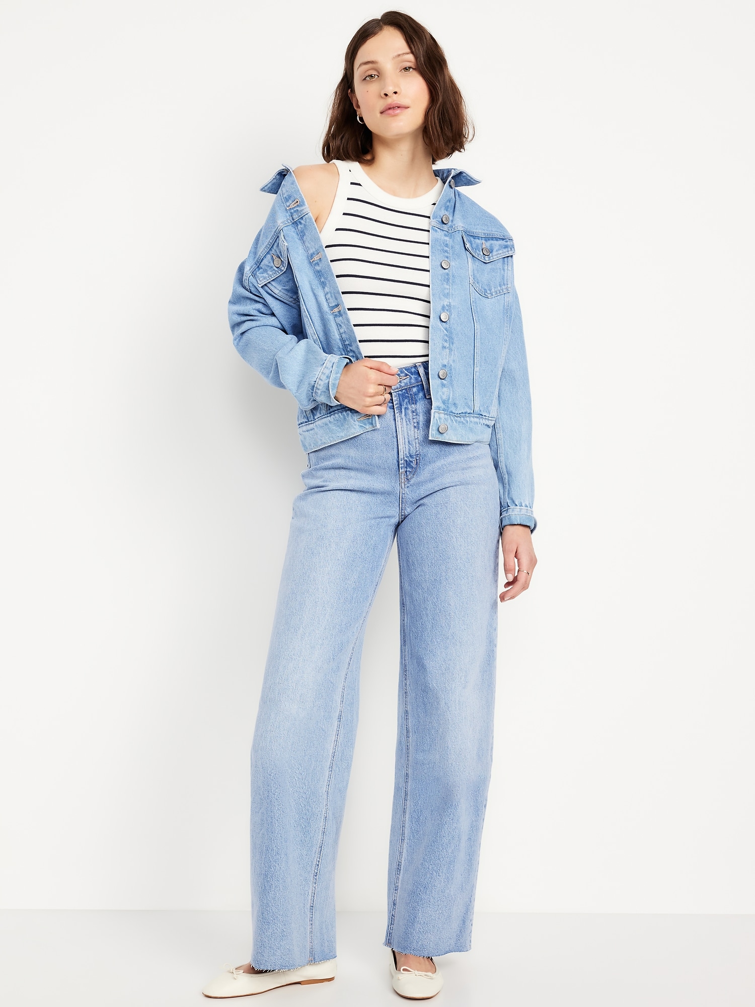 Extra High-Waisted Wide-Leg Jeans