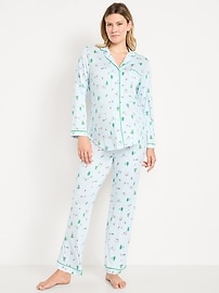 Image number 1 showing, Maternity Classic Pajama Set