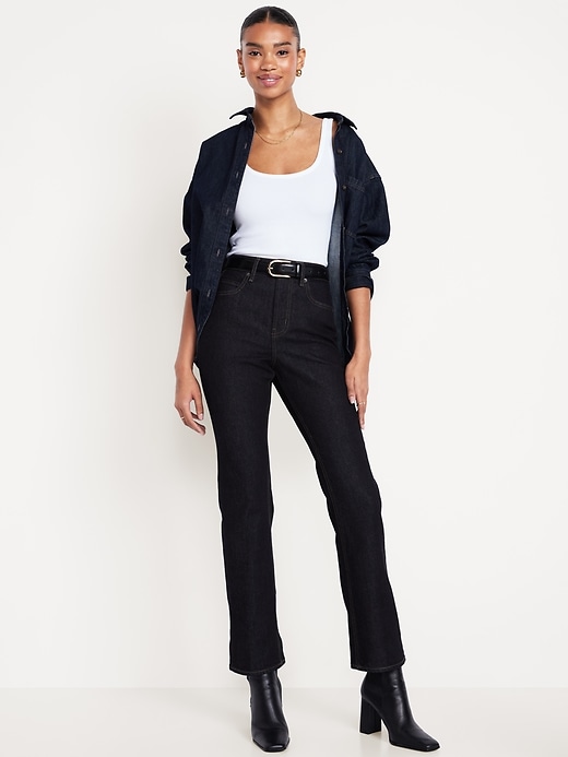 High-Waisted Rockstar Slim Capri Jeans