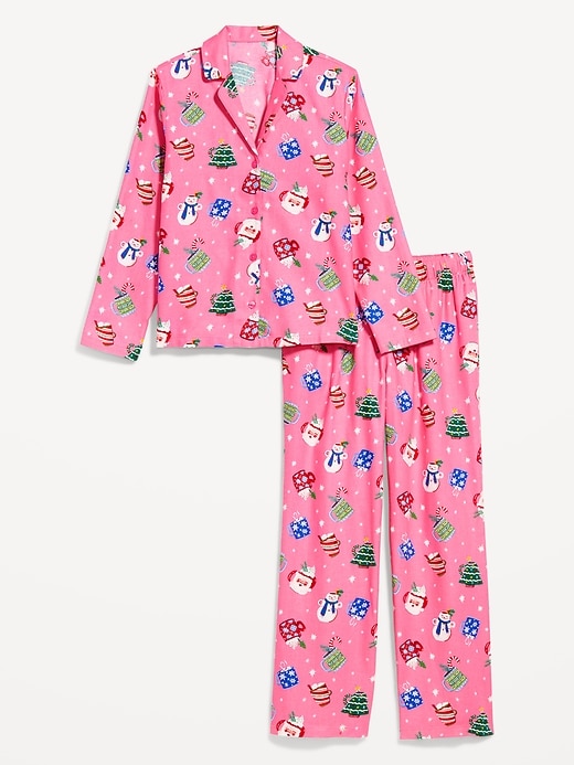 Image number 4 showing, Printed Flannel Pajama Pant Set for Women