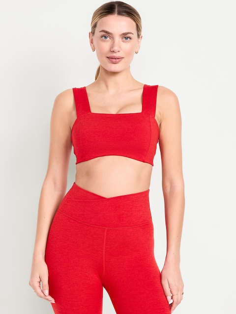 Light Support CloudComfy Bandeau Sports Bra - Amaryllis