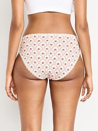 Image number 6 showing, High-Waisted Lace-Trim Bikini Underwear