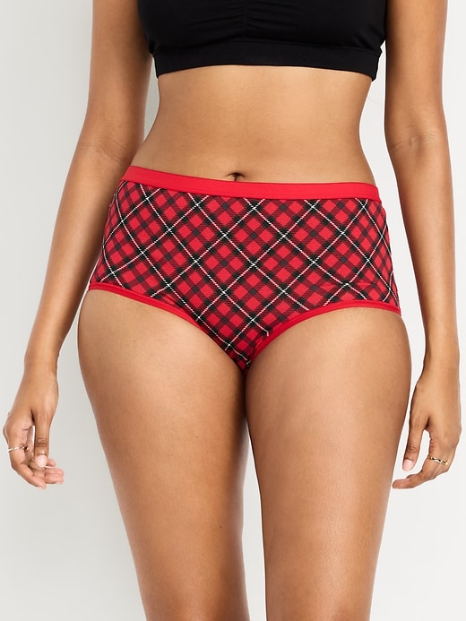 High-Waisted Everyday Brief Cotton Underwear