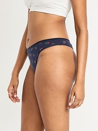 Image number 6 showing, Low-Rise Everyday Cotton Thong