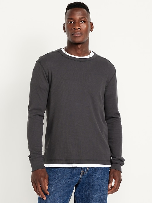 Image number 1 showing, Waffle-Knit T-Shirt