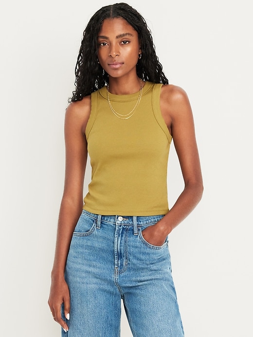 Image number 1 showing, Snug Crop Tank Top