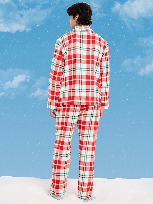 Image number 2 showing, Plaid Flannel Pajama Set for Men