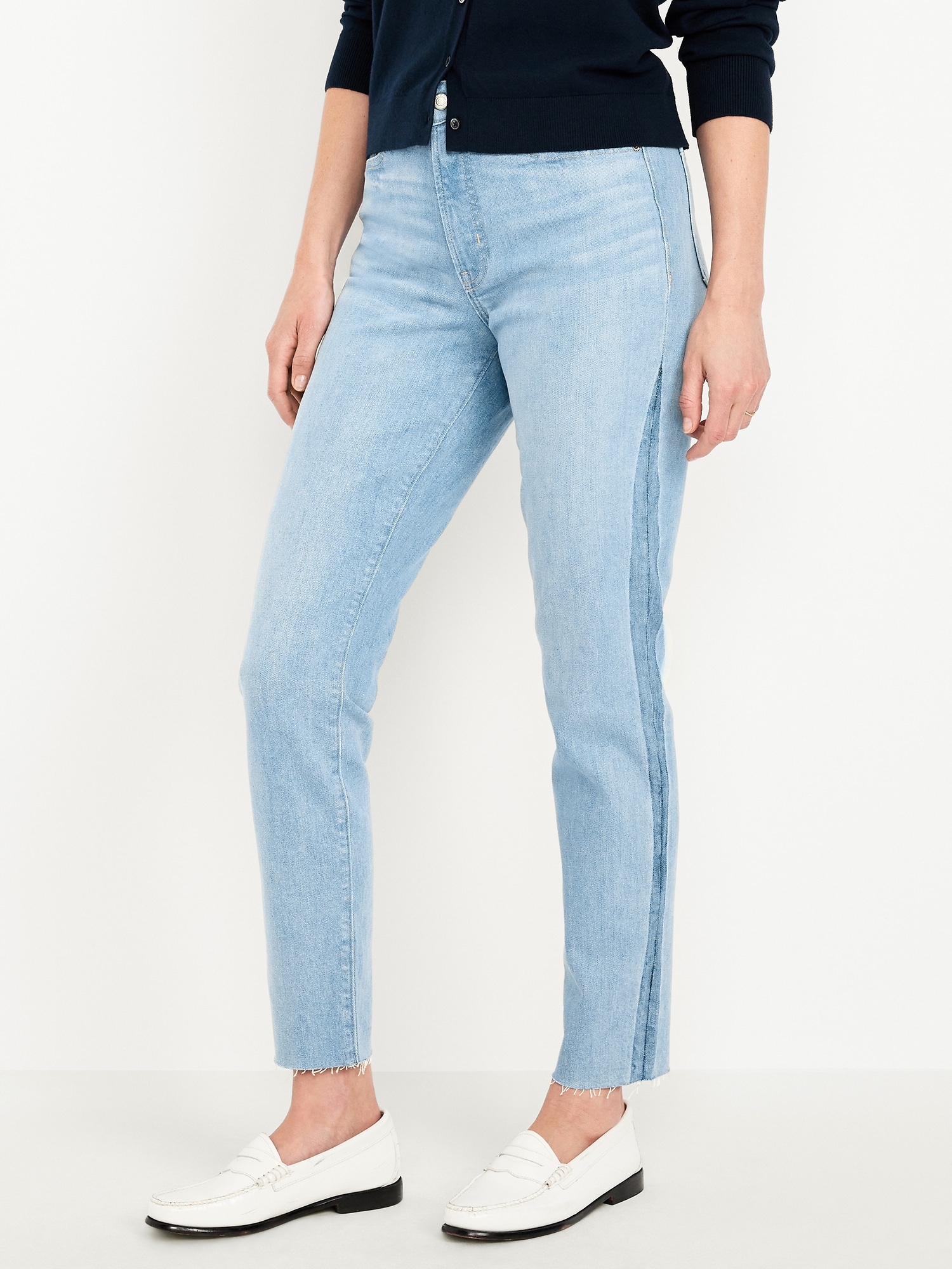 High-Waisted OG Straight Ankle Jeans