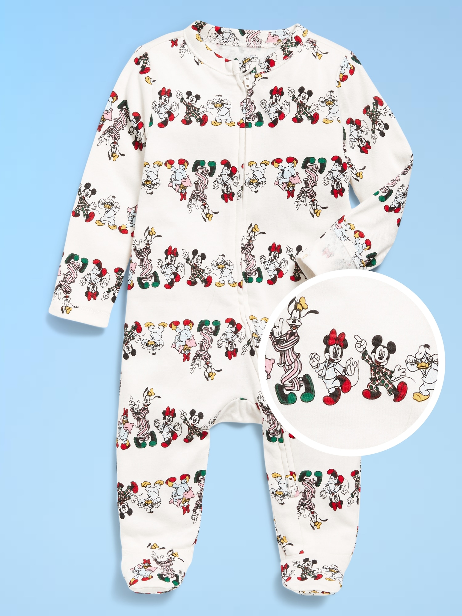 Old Navy x Disney Snug-Fit 2-Way-Zip Footed One-Piece for Baby