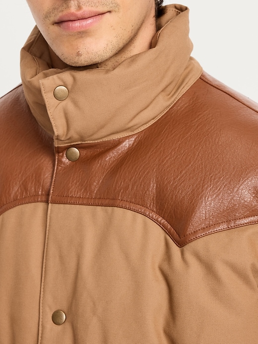 Image number 5 showing, Western Canvas Puffer Jacket
