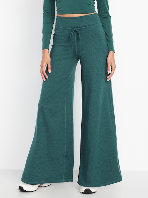 Extra High-Waisted CloudComfy Wide-Leg Pants - Jet Stream