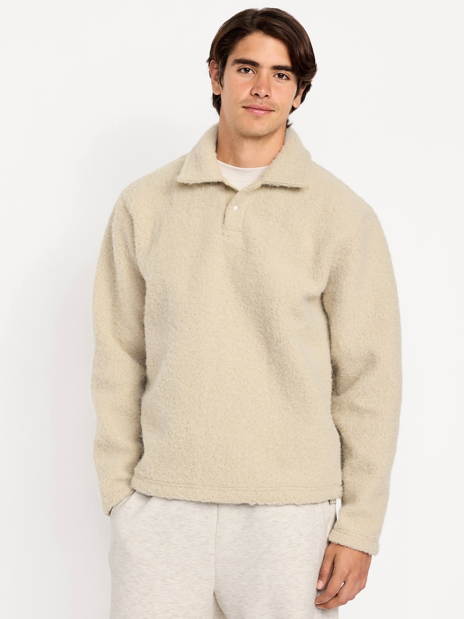 Bouclé Sherpa Polo