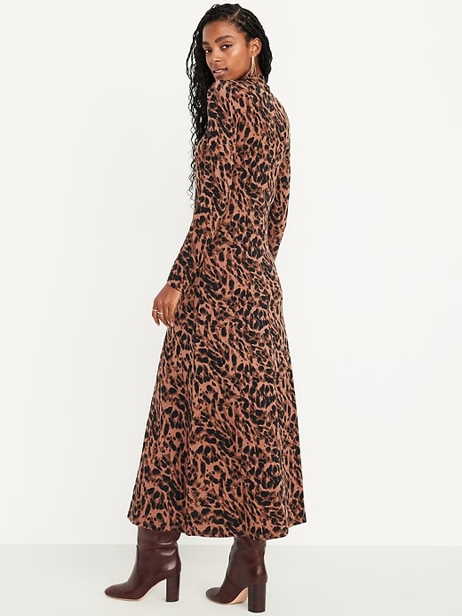 Image number 2 showing, Mock Neck Maxi Dress