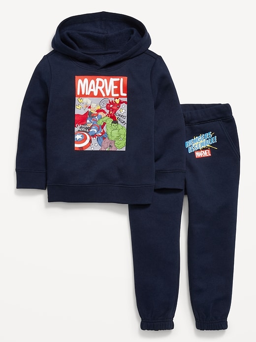 Image number 1 showing, Marvel™ Unisex Graphic Hoodie and Jogger Sweatpants Set for Toddler
