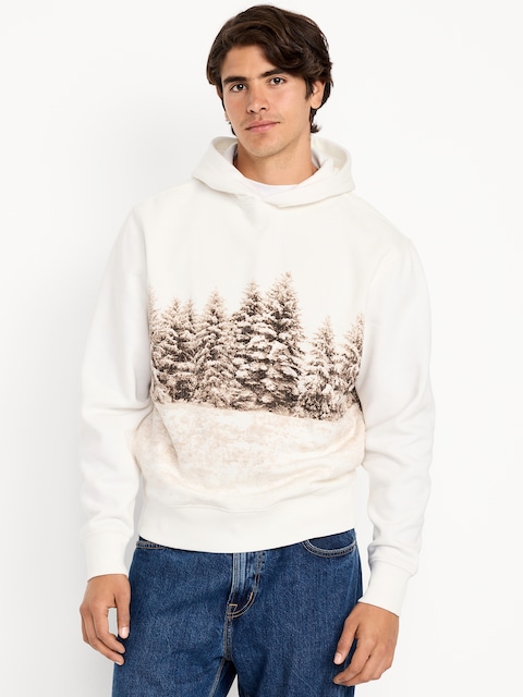 Rotation Graphic Popover Hoodie - Winter'S Day