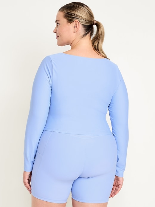 Image number 7 showing, PowerSoft Long-Sleeve Cut-Out Top