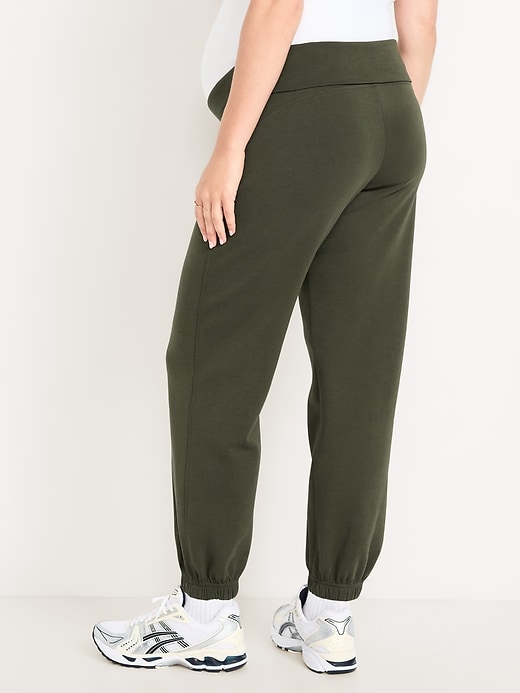 Image number 2 showing, Maternity Dynamic Fleece Rollover Waist Joggers