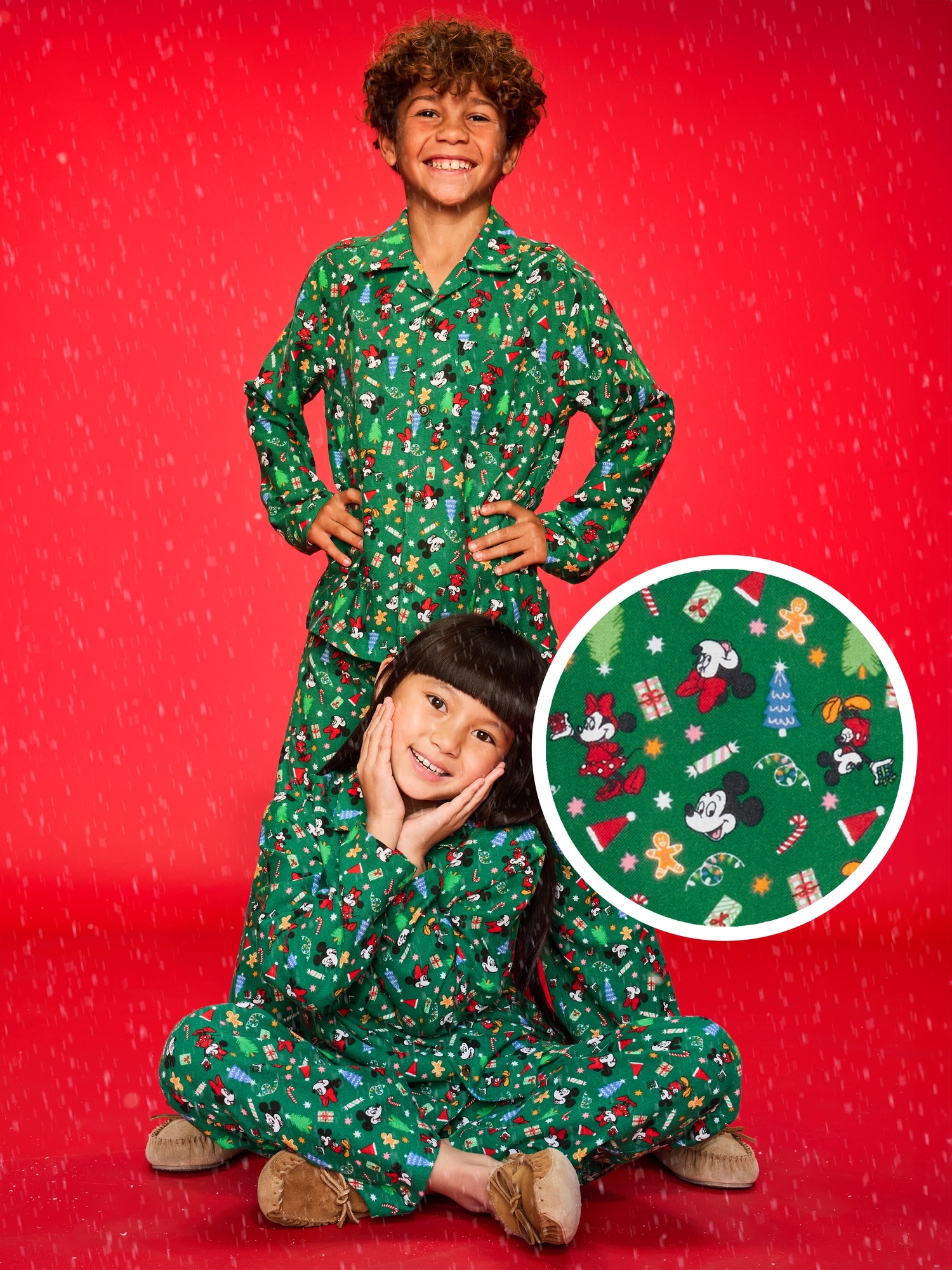 Old Navy x Disney Gender-Neutral Button-Front Graphic Pajama Set for Kids