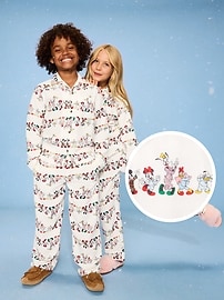 Image number 1 showing, Old Navy x Disney Gender-Neutral Button-Front Graphic Pajama Set for Kids